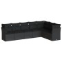 Set de comedor de jardín 7 pzas y cojines ratán sintético negro by , Garden sets - Ref: Foro24-3249574, Price: 472,26 €, Disc...