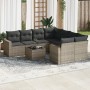 Gartenmöbel-Set 9-teilig mit grauen Polstern aus synthetischem Rattan von , Gartensets - Ref: Foro24-3218750, Preis: 530,86 €...