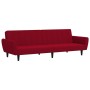 Zweiplätziges Schlafsofa aus Samt in Weinrot. von , Sofas - Ref: Foro24-375862, Preis: 257,98 €, Rabatt: %