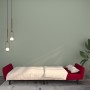 Zweiplätziges Schlafsofa aus Samt in Weinrot. von , Sofas - Ref: Foro24-375862, Preis: 257,98 €, Rabatt: %