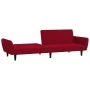 Sofá cama de 2 plazas terciopelo color vino tinto by , Sofas - Ref: Foro24-375862, Price: 253,48 €, Discount: %