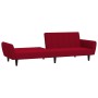 Zweiplätziges Schlafsofa aus Samt in Weinrot. von , Sofas - Ref: Foro24-375862, Preis: 257,98 €, Rabatt: %