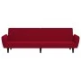 Sofá cama de 2 plazas terciopelo color vino tinto by , Sofas - Ref: Foro24-375862, Price: 253,48 €, Discount: %