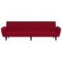 Zweiplätziges Schlafsofa aus Samt in Weinrot. von , Sofas - Ref: Foro24-375862, Preis: 257,98 €, Rabatt: %