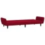 Sofá cama de 2 plazas terciopelo color vino tinto by , Sofas - Ref: Foro24-375862, Price: 253,48 €, Discount: %