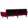 Zweiplätziges Schlafsofa aus Samt in Weinrot. von , Sofas - Ref: Foro24-375862, Preis: 257,98 €, Rabatt: %