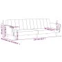 Sofá cama de 2 plazas terciopelo color vino tinto by , Sofas - Ref: Foro24-375862, Price: 253,48 €, Discount: %
