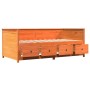 Sofá cama de madera maciza de pino marrón cera 100x200 cm de , Camas y somieres - Ref: Foro24-844437, Precio: 327,90 €, Descu...