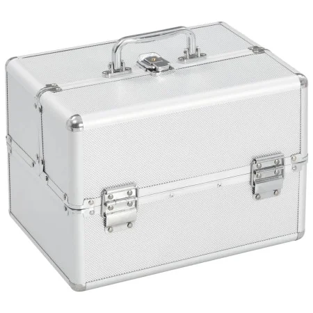 Silbernes Aluminium-Schminketui 22x30x21 cm von vidaXL, Kulturbeutel - Ref: Foro24-91828, Preis: 42,36 €, Rabatt: %