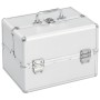 Maletín de maquillaje aluminio plateado 22x30x21 cm de vidaXL, Neceseres - Ref: Foro24-91828, Precio: 43,05 €, Descuento: %