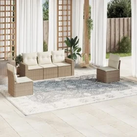 Juego de sofás jardín con cojines 5 pzas ratán sintético beige by , Garden sets - Ref: Foro24-3218778, Price: 339,94 €, Disco...