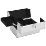 Maletín de maquillaje aluminio plateado 22x30x21 cm de vidaXL, Neceseres - Ref: Foro24-91828, Precio: 43,05 €, Descuento: %