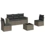 Gartenmöbel-Set, 6-teilig, mit grauen Polstern aus synthetischem Rattan. von , Gartensets - Ref: Foro24-3218790, Preis: 340,7...