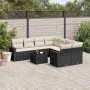 Set de sofás de jardín 8 piezas y cojines ratán sintético negro by , Garden sets - Ref: Foro24-3218746, Price: 503,88 €, Disc...