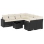 Set de sofás de jardín 8 piezas y cojines ratán sintético negro by , Garden sets - Ref: Foro24-3218746, Price: 503,88 €, Disc...