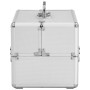 Maletín de maquillaje aluminio plateado 22x30x21 cm de vidaXL, Neceseres - Ref: Foro24-91828, Precio: 43,05 €, Descuento: %
