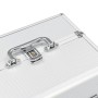 Maletín de maquillaje aluminio plateado 22x30x21 cm de vidaXL, Neceseres - Ref: Foro24-91828, Precio: 43,05 €, Descuento: %