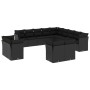 Set de sofás de jardín y cojines 13 pzas ratán sintético negro by , Garden sets - Ref: Foro24-3218545, Price: 906,21 €, Disco...