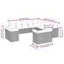 Set de sofás de jardín y cojines 13 pzas ratán sintético negro by , Garden sets - Ref: Foro24-3218545, Price: 906,21 €, Disco...
