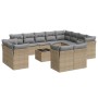 Set sofás de jardín con cojines 13 pzas ratán sintético beige by , Garden sets - Ref: Foro24-3218539, Price: 832,50 €, Discou...
