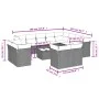 Set sofás de jardín con cojines 13 pzas ratán sintético beige by , Garden sets - Ref: Foro24-3218539, Price: 832,47 €, Discou...