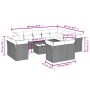 Set sofás de jardín con cojines 13 pzas ratán sintético beige by , Garden sets - Ref: Foro24-3218539, Price: 832,50 €, Discou...