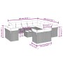 Gartensofagarnitur 14-teilig mit Kissen aus synthetischem Rattan in Beige. von , Gartensets - Ref: Foro24-3218558, Preis: 970...