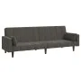Zweiplätziges Schlafsofa mit zwei dunkelgrauen Samtkissen. von , Sofas - Ref: Foro24-375848, Preis: 278,91 €, Rabatt: %