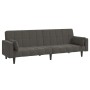 Zweiplätziges Schlafsofa mit zwei dunkelgrauen Samtkissen. von , Sofas - Ref: Foro24-375848, Preis: 285,38 €, Rabatt: %