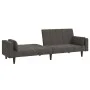 Zweiplätziges Schlafsofa mit zwei dunkelgrauen Samtkissen. von , Sofas - Ref: Foro24-375848, Preis: 278,91 €, Rabatt: %