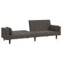 Zweiplätziges Schlafsofa mit zwei dunkelgrauen Samtkissen. von , Sofas - Ref: Foro24-375848, Preis: 285,38 €, Rabatt: %