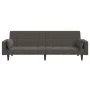 Zweiplätziges Schlafsofa mit zwei dunkelgrauen Samtkissen. von , Sofas - Ref: Foro24-375848, Preis: 278,91 €, Rabatt: %