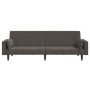 Zweiplätziges Schlafsofa mit zwei dunkelgrauen Samtkissen. von , Sofas - Ref: Foro24-375848, Preis: 285,38 €, Rabatt: %