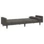 Sofá cama de 2 plazas con dos almohadas terciopelo gris oscuro de , Sofás - Ref: Foro24-375848, Precio: 278,89 €, Descuento: %
