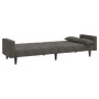 Zweiplätziges Schlafsofa mit zwei dunkelgrauen Samtkissen. von , Sofas - Ref: Foro24-375848, Preis: 285,38 €, Rabatt: %