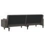 Zweiplätziges Schlafsofa mit zwei dunkelgrauen Samtkissen. von , Sofas - Ref: Foro24-375848, Preis: 285,38 €, Rabatt: %