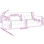 Sofá cama de 2 plazas con dos almohadas terciopelo gris oscuro by , Sofas - Ref: Foro24-375848, Price: 285,38 €, Discount: %