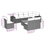 Set de sofás de jardín 9 pzas con cojines ratán sintético beige by , Garden sets - Ref: Foro24-3225484, Price: 565,89 €, Disc...