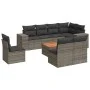 Set de muebles de jardín 9 pzas y cojines ratán sintético gris de , Conjuntos de jardín - Ref: Foro24-3225486, Precio: 529,34...