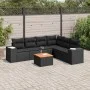 Garten-Essgruppe 7-teilig mit schwarzen Polstern aus synthetischem Rattan von , Gartensets - Ref: Foro24-3257791, Preis: 446,...