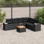 Set de comedor de jardín 7 pzas y cojines ratán sintético negro by , Garden sets - Ref: Foro24-3257791, Price: 453,73 €, Disc...
