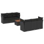 Set de comedor de jardín 7 pzas y cojines ratán sintético negro by , Garden sets - Ref: Foro24-3223486, Price: 438,89 €, Disc...