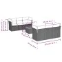 Set de comedor de jardín 7 pzas y cojines ratán sintético negro by , Garden sets - Ref: Foro24-3223486, Price: 454,04 €, Disc...