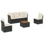 Set de sofás de jardín 6 piezas y cojines ratán sintético negro de , Conjuntos de jardín - Ref: Foro24-3223543, Precio: 343,8...