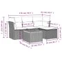 Set de muebles de jardín 5 pzas y cojines ratán sintético negro de , Conjuntos de jardín - Ref: Foro24-3223605, Precio: 287,2...