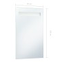 Bathroom wall mirror with LED 60x100 cm by vidaXL, Mirrors - Ref: Foro24-144710, Price: 90,90 €, Discount: %