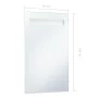 Bathroom wall mirror with LED 60x100 cm by vidaXL, Mirrors - Ref: Foro24-144710, Price: 69,64 €, Discount: %