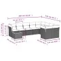 Set de sofás de jardín 10 pzas con cojines ratán sintético gris by , Garden sets - Ref: Foro24-3223827, Price: 565,25 €, Disc...
