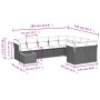 Set de sofás de jardín 10 pzas con cojines ratán sintético gris by , Garden sets - Ref: Foro24-3223827, Price: 569,79 €, Disc...