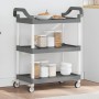 Dreistufiger Aluminium-Einkaufswagen in Grau, 81x41x92 cm. von , Küchen- und Speisewagen - Ref: Foro24-30321, Preis: 68,22 €,...